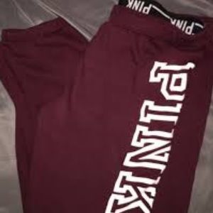 Maroon sweatpants
